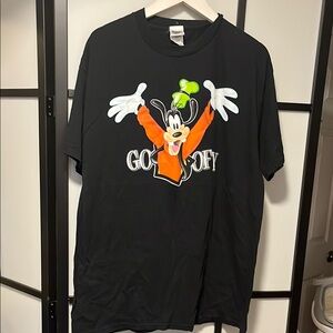 Vintage 90s Disney Goofy Character T-Shirt XXL Black USA